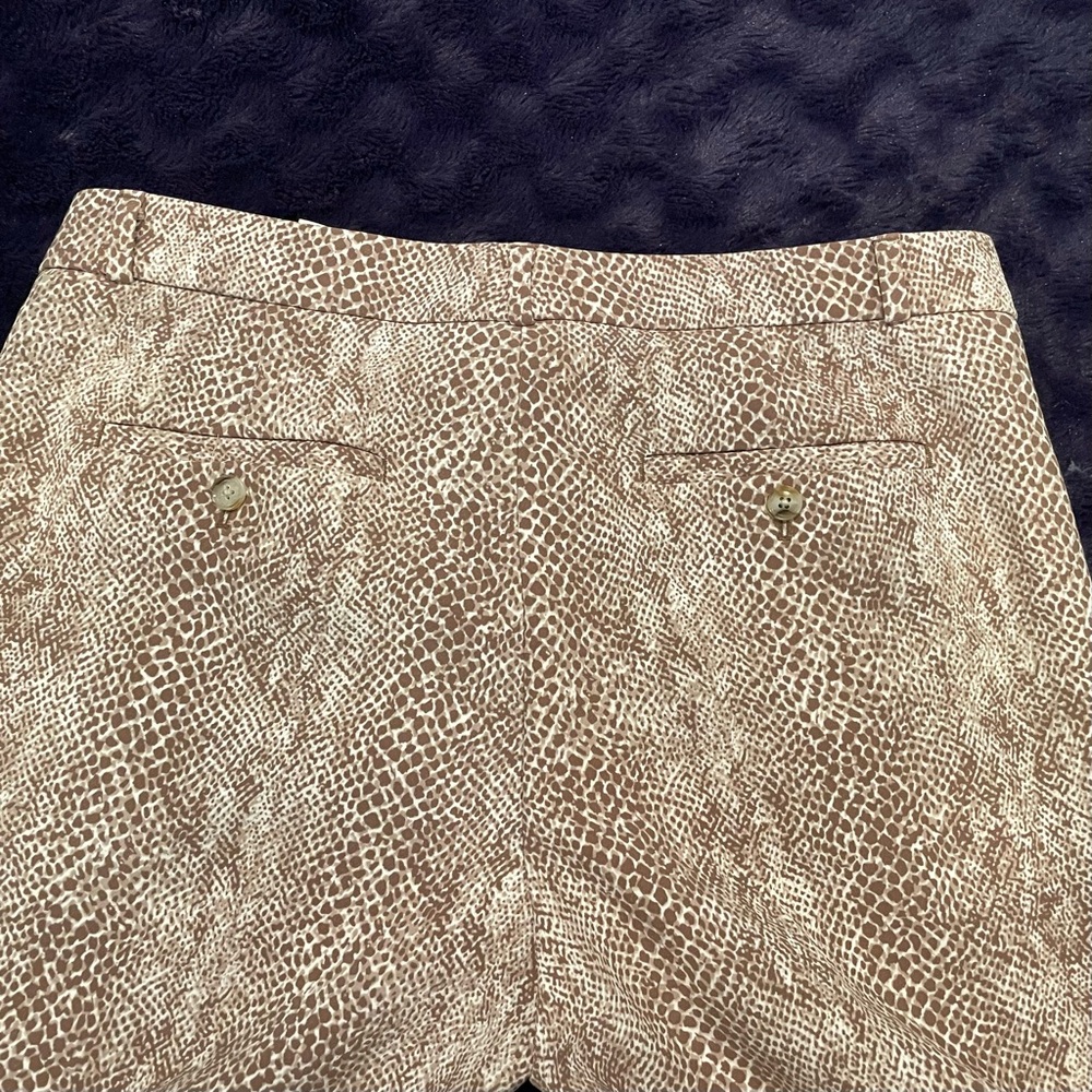 Banana Republic Avery Women’s Size 10 Brown Snakeskin trousers - Picture 10 of 16